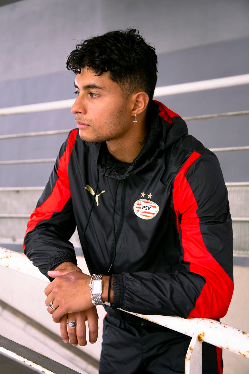 Veste de survêtement PSV Eindhoven - Noir/Rouge
