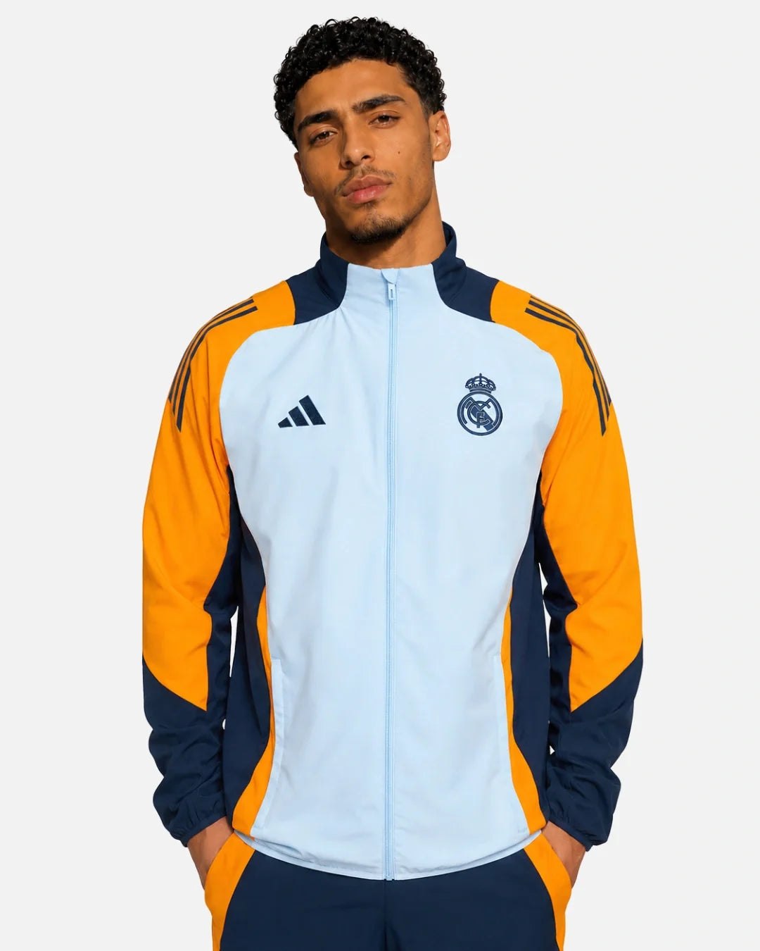 Veste de survêtement Real Madrid 2024/2025 - Bleu/Jaune