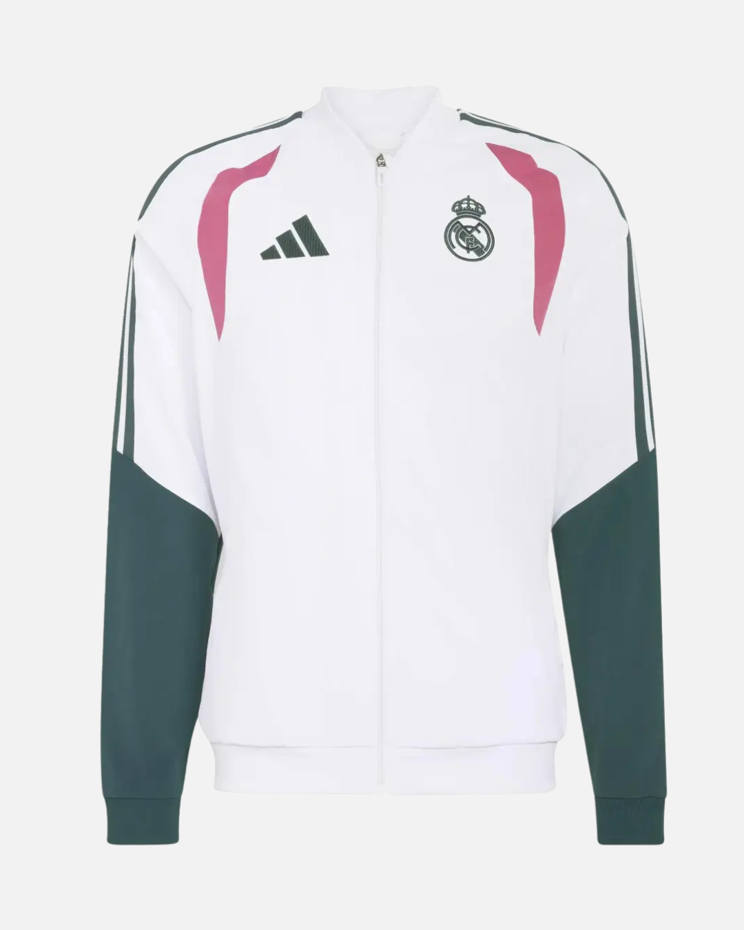 Veste d'entrainement Real Madrid 2026/2027 - Blanc/Vert/Rose