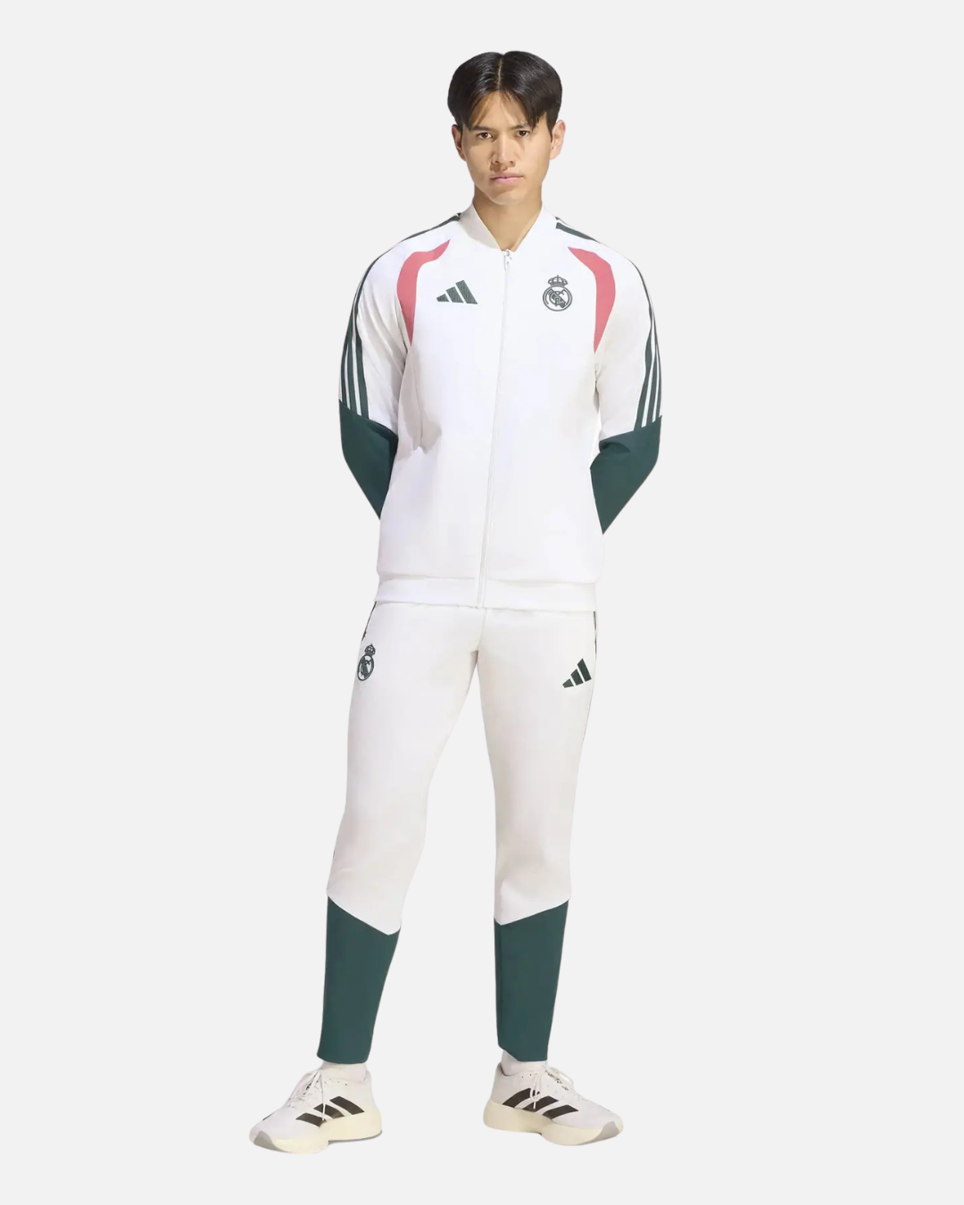 Veste d'entrainement Real Madrid 2026/2027 - Blanc/Vert/Rose