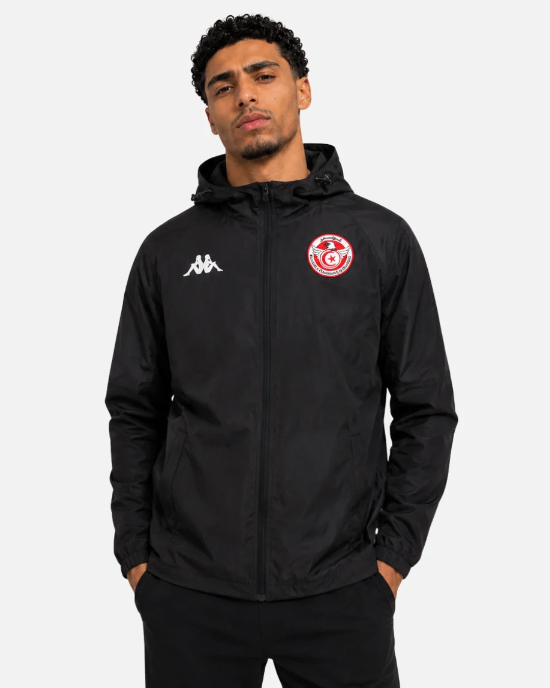 Veste Kappa Jorakai Tunisie 2025/2026 - Noir
