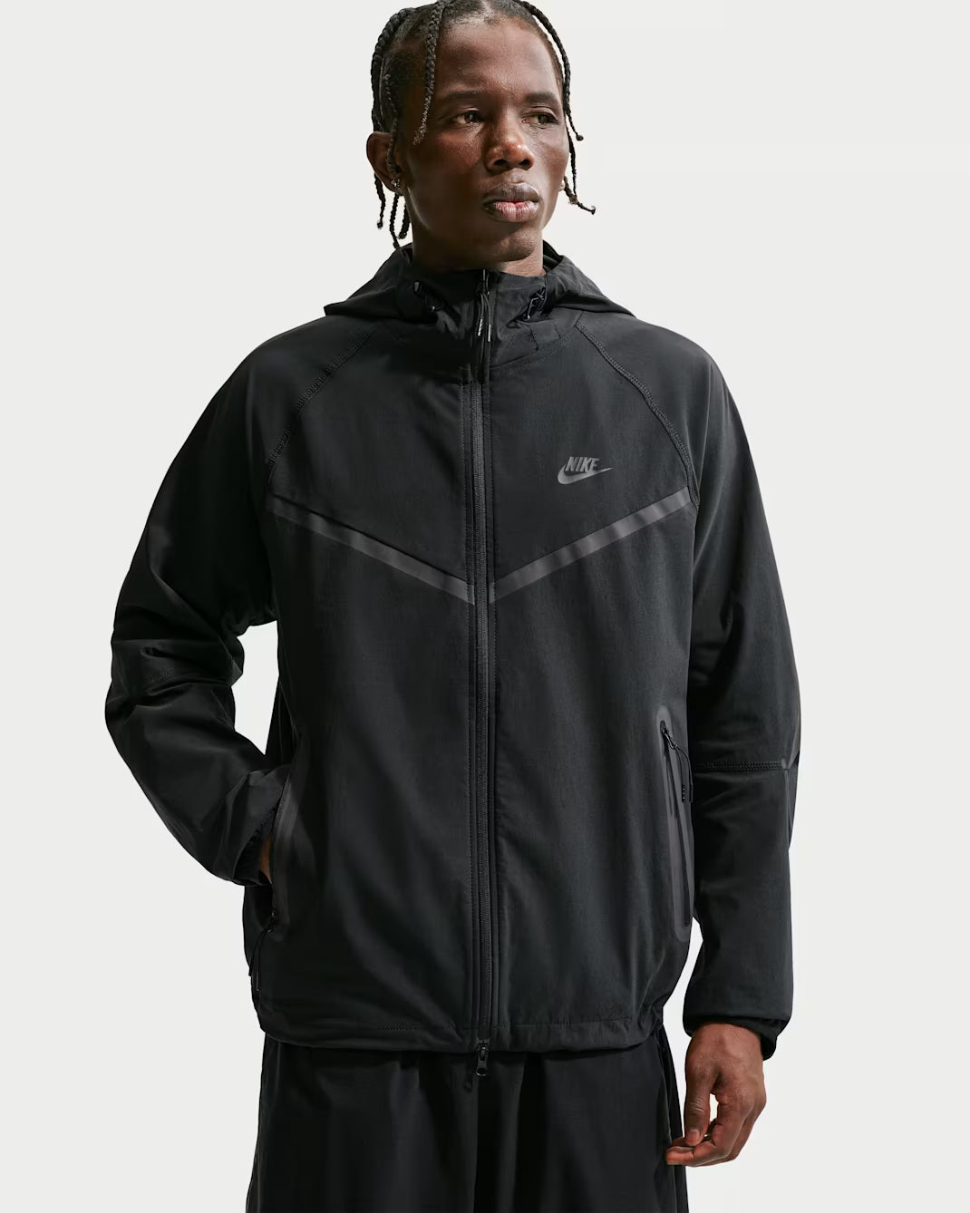 Veste Nike Windrunner tissée à zip Dri-FIT - Noir