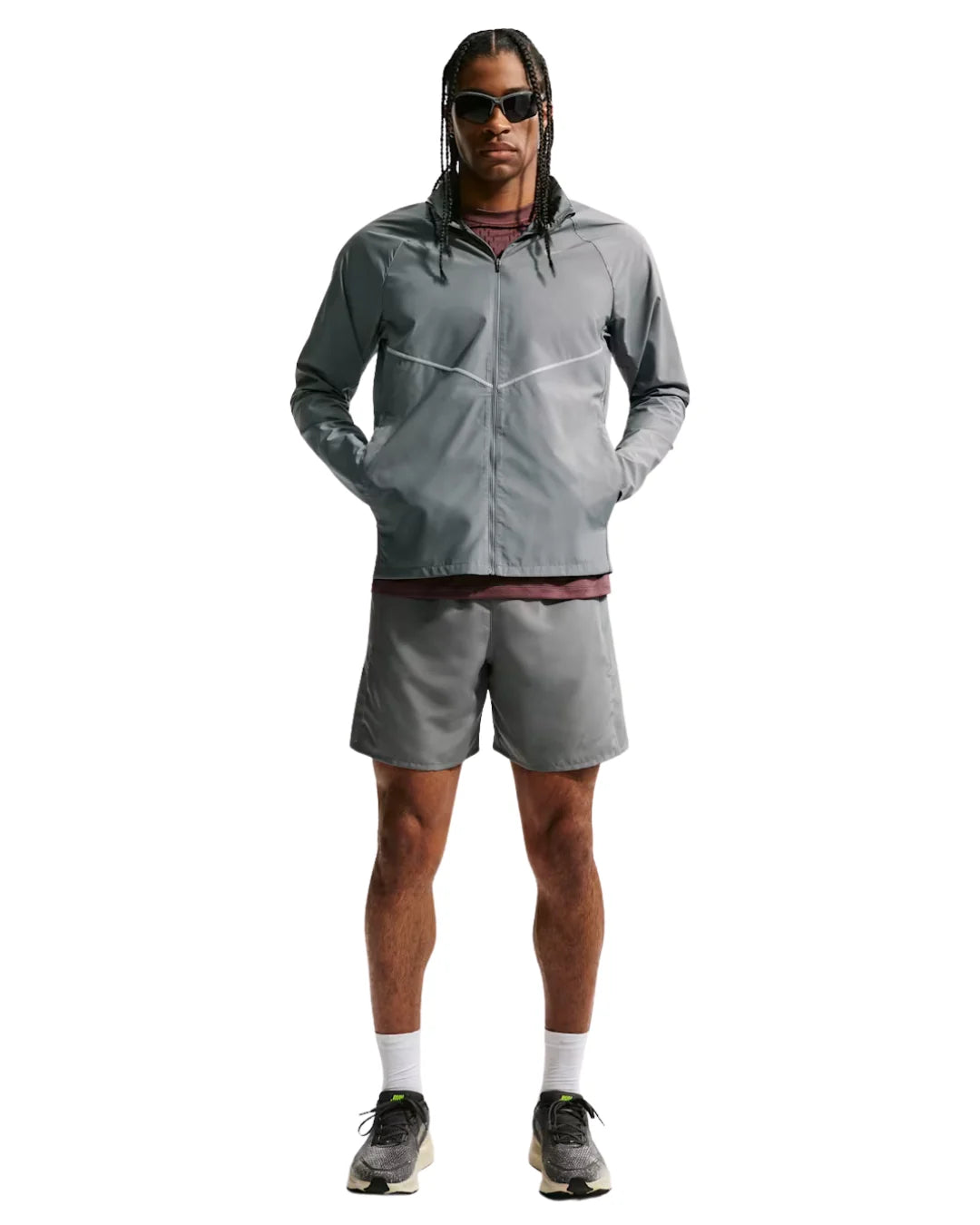 Veste Running Nike Repel Miler - Gris