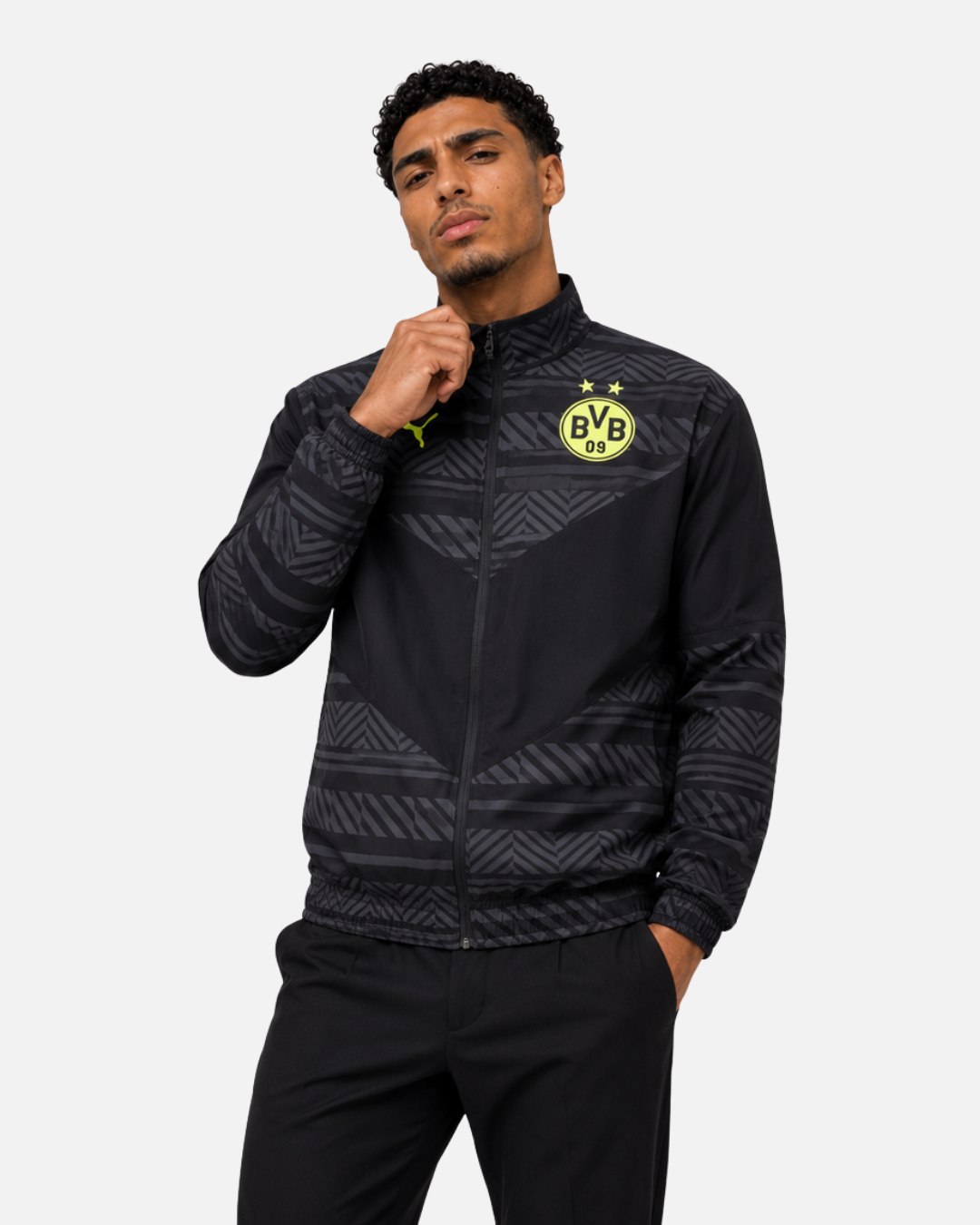 Veste de survêtement Dortmund - Noir/Jaune