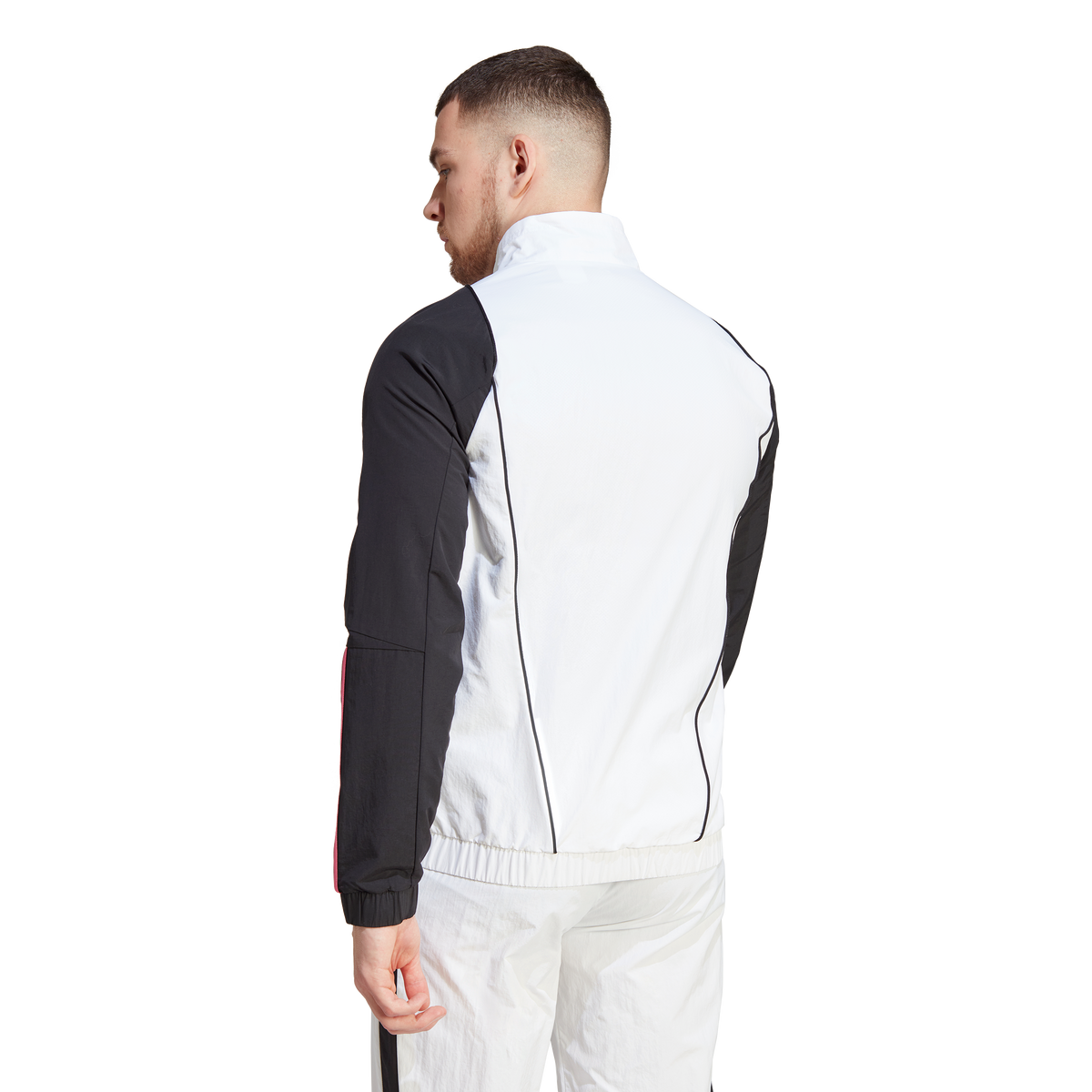 Veste de survêtement Juventus - Blanc/Noir/Rose