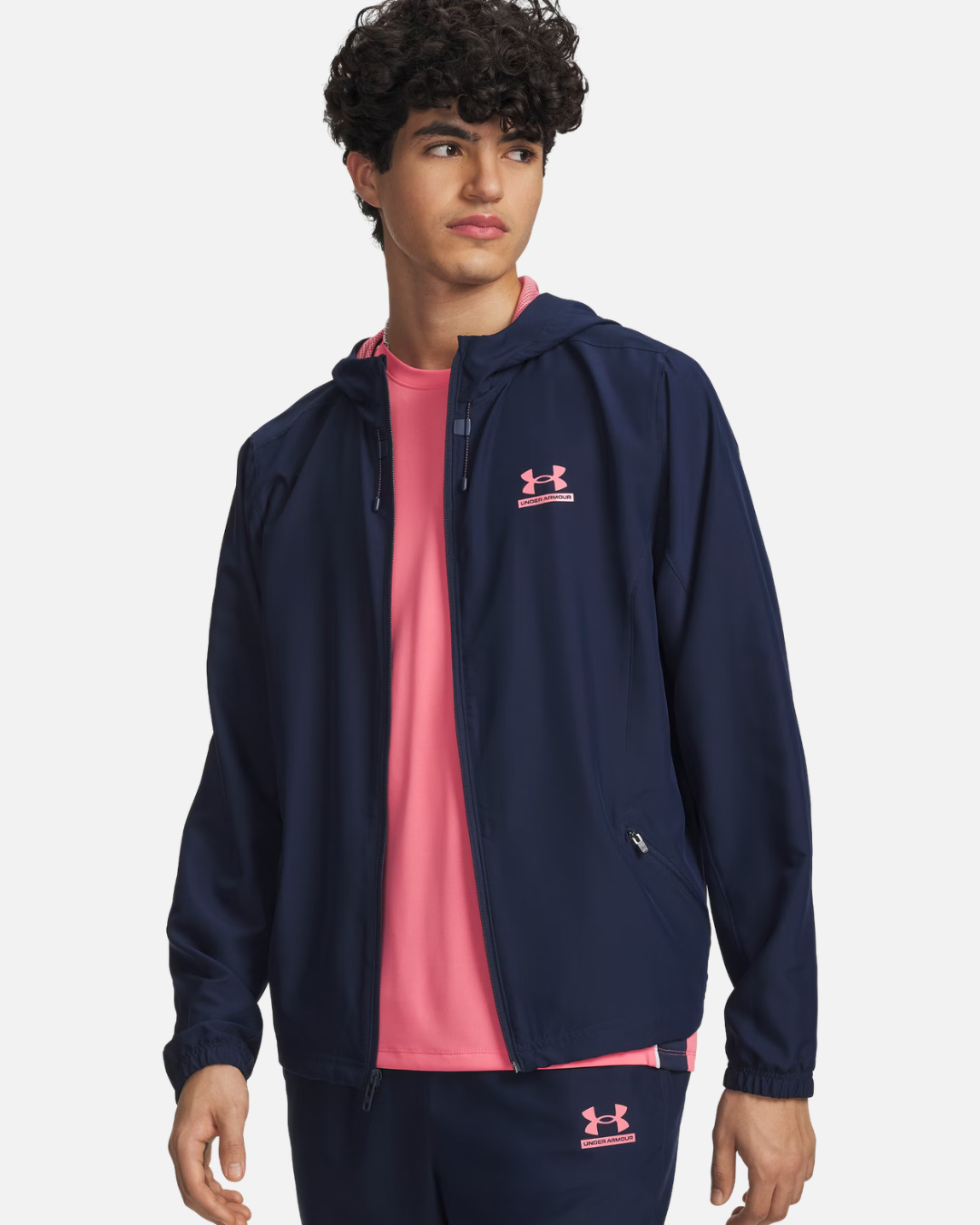 Veste Under Armour Tech Sport Woven - Bleu/Rose