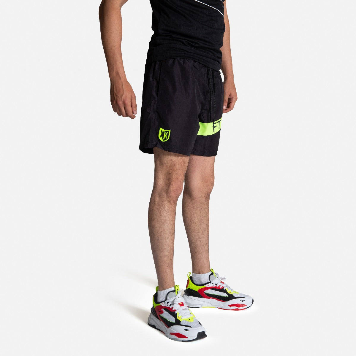Maillot de bain FK Basic - Noir/Jaune fluo