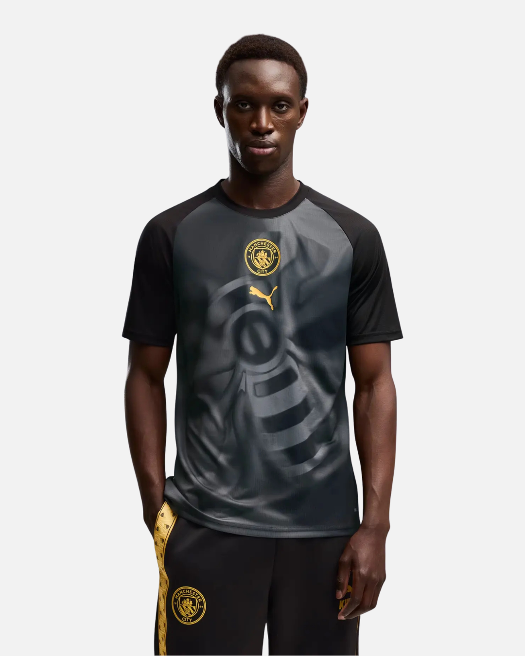 Maillot Pré-Match Manchester City 2026/2027 - Noir/Doré