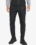 Pantalon de survêtement Running Serramont Thermodrive - Noir/Vert