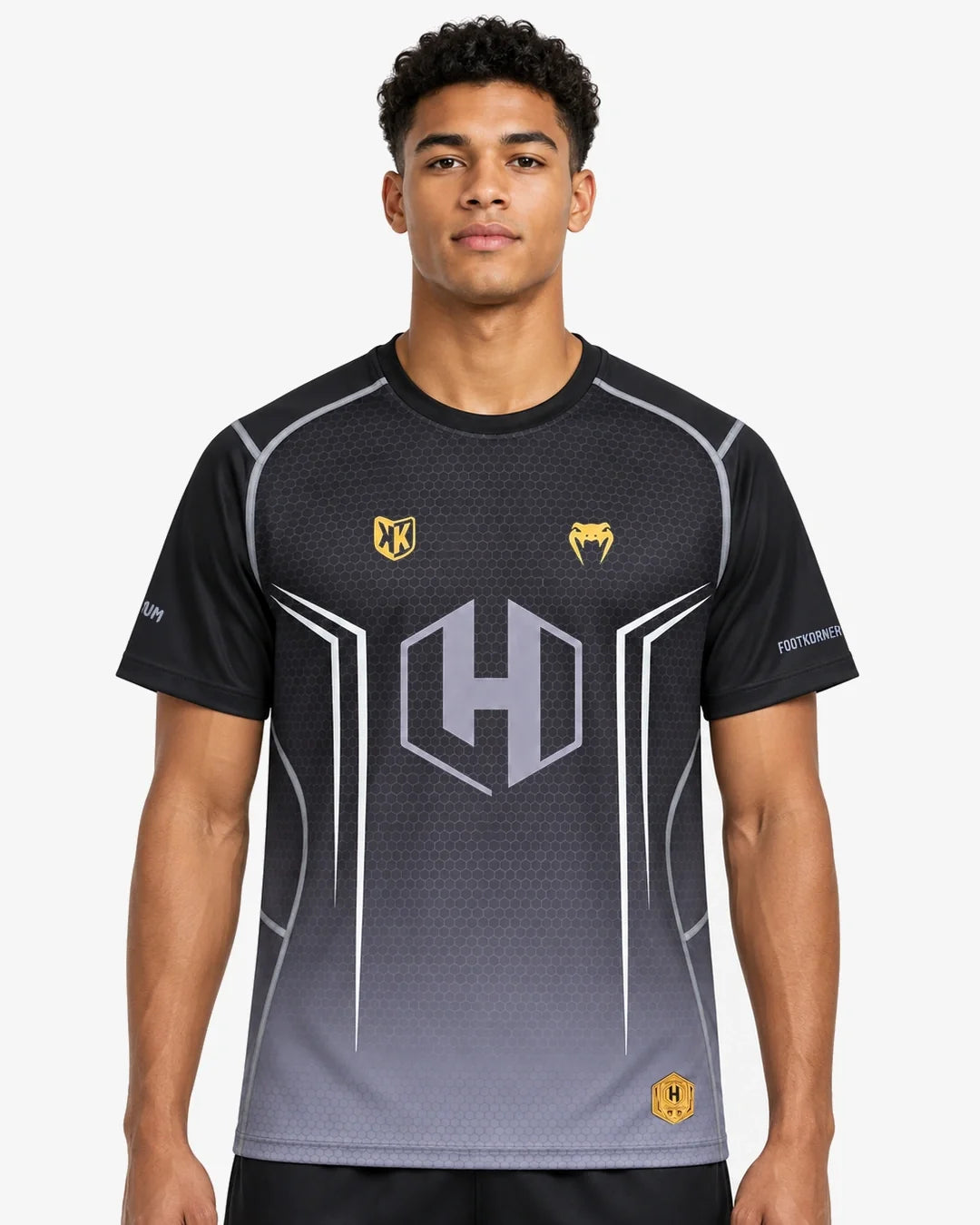 T-shirt FK x Venum Hexagone MMA - Gris/Doré