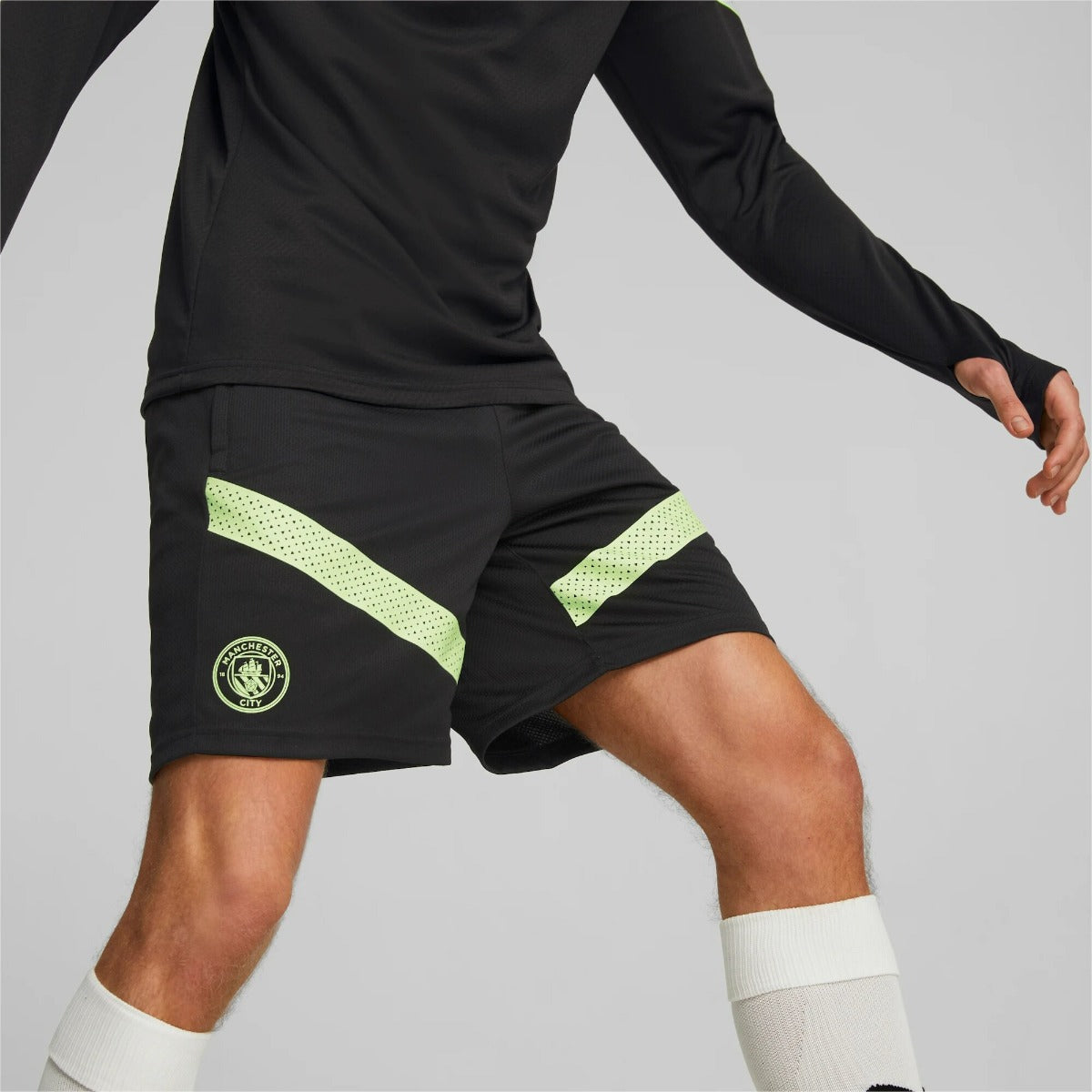 Short d'entrainement Manchester City - Noir/Jaune