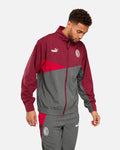 Veste de survêtement Milan AC - Rouge/Gris