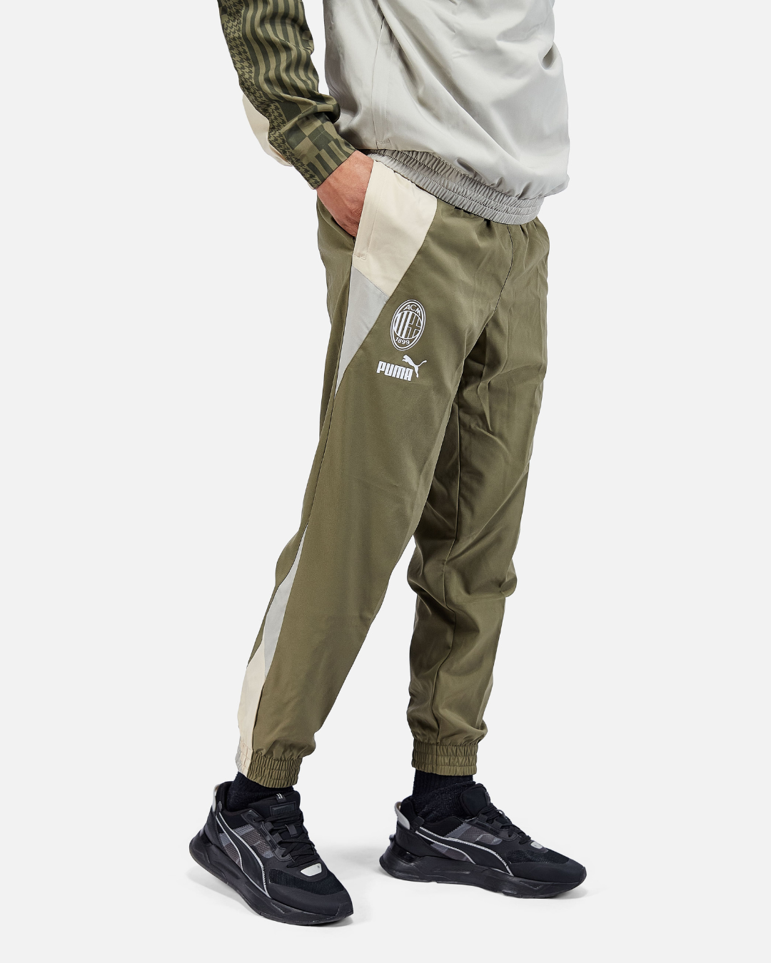 Pantalon de survêtement Milan AC - Kaki/Gris